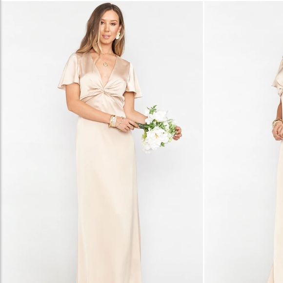 Show Me Your Mumu Champagne Rome Twist Gown - Picture 4 of 6